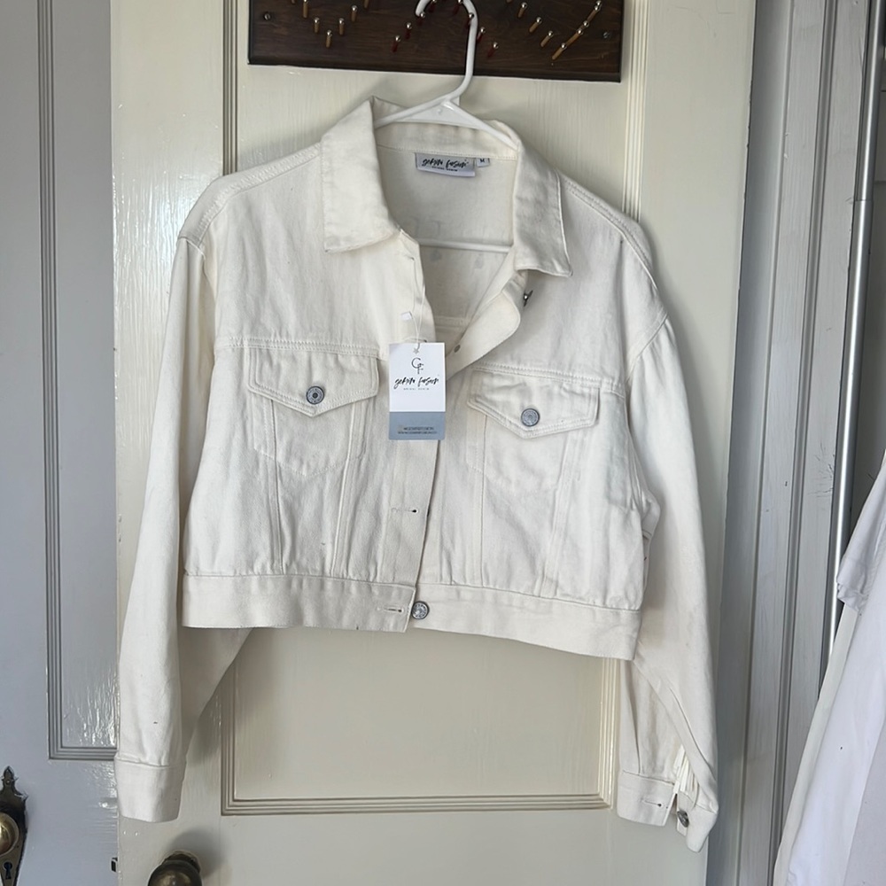 Altar'd State Cream Jean Jacket